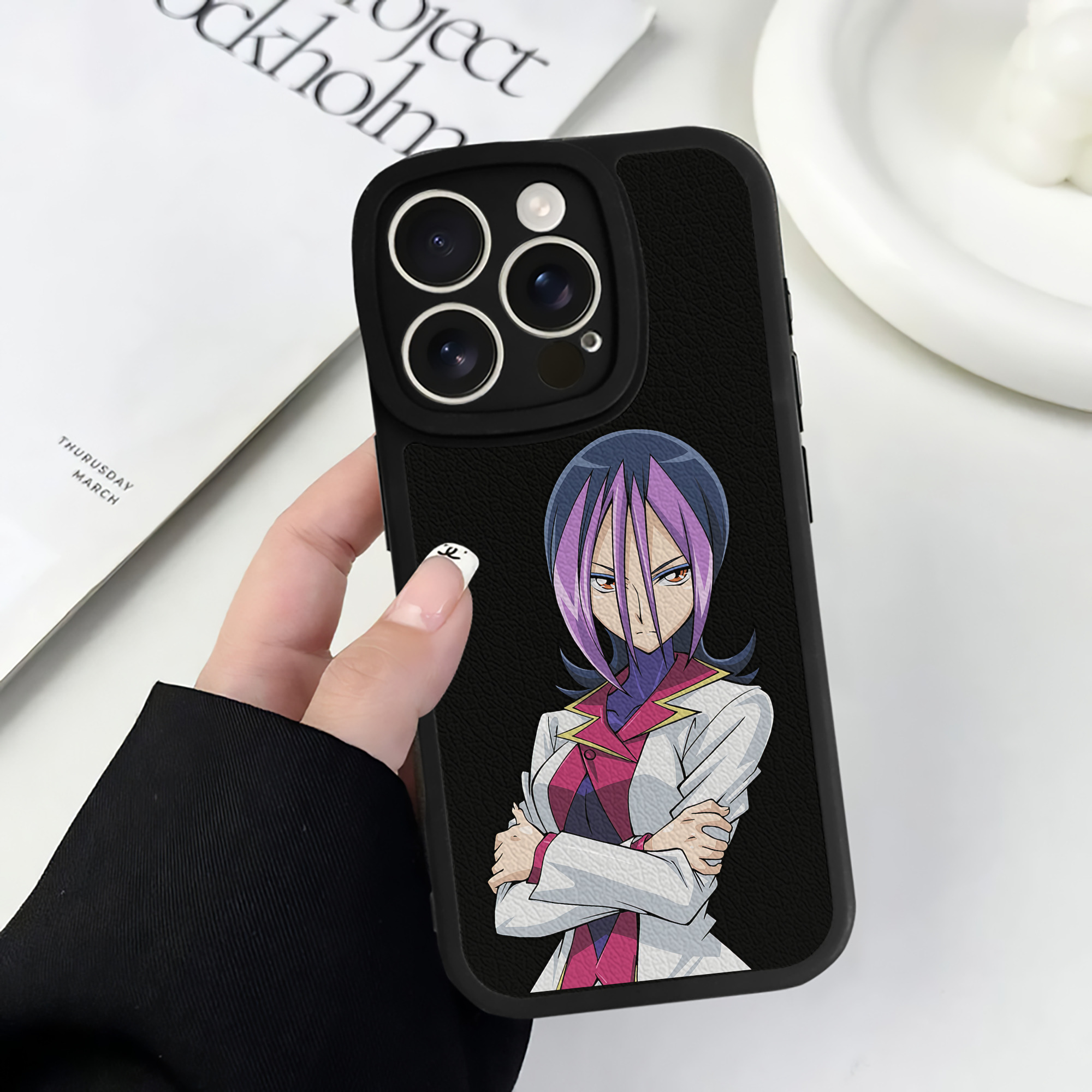 遊☆戯☆王 Yu-Gi-Oh! 【iPhone 16シリーズ対応】シリコンスマホケース（レザー調） 材質：シリコン